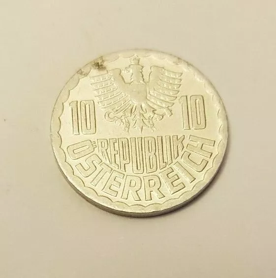 Austria 10 Groschen Coin, 1981