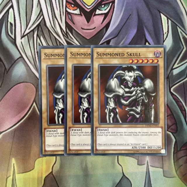 DEM2-EN002 x3 beschworener Schädel gemeinsam Top Zustand Yugioh