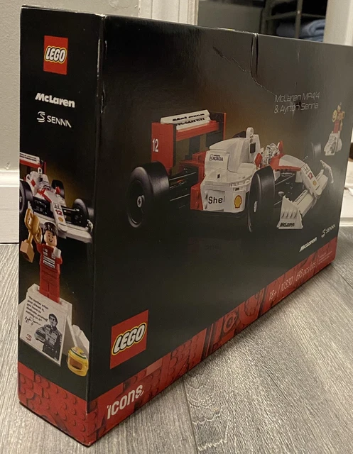 LEGO ICONS MCLAREN MP4/4 & Ayrton Senna Model Race Car 10330 New