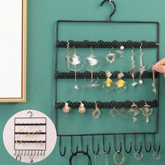 Holder Necklace Hanging Jewelry Rack Display  Rack Wall Earring Organizer