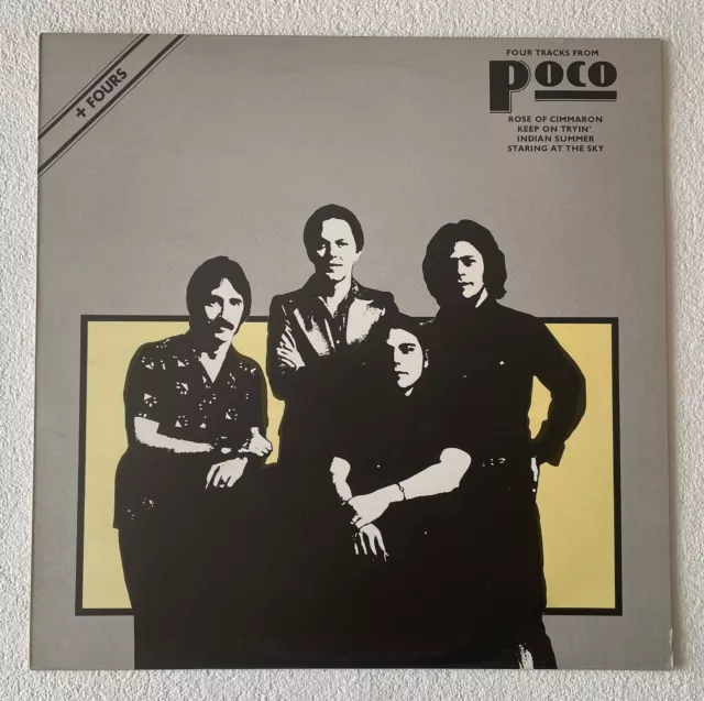 Poco ~ Four Tracks From Poco ~ 1977 Uk Vinyl 12" Single + P/S ~ Abc Abe 12011