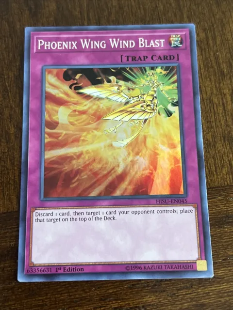 Yu-Gi-Oh! TCG Phoenix Wing Wind Blast HISU-EN045 1st Edition Super Rare LP
