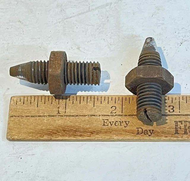 Pair Singer Sewing Machine Treadle Pivot Bolts and Nuts 1907 Model 27