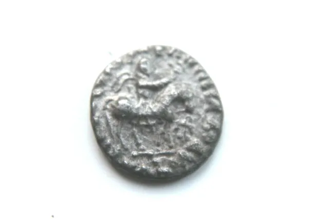 ANCIENT BACTRIA INDO GREEK SILVER DRACHM 1st CENTURY BC