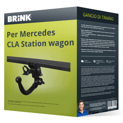 fisso Auto Hak Top Auto-Hak Gancio traino compatibile per Mercedes CLA Station wagon 15 