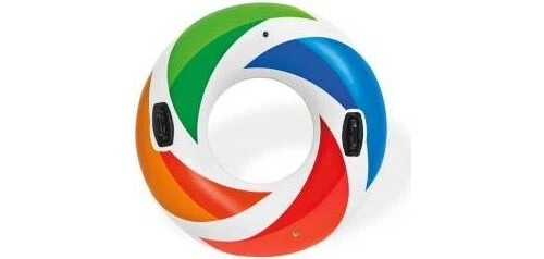 Salvagente Ciambella Gonfiabile Trasparente Intex 59260 - 76 Cm Per Mare E Piscina - Foto 3
