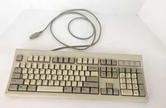 Vintage Microsoft KBD-WIN95 LARGE JACK  Wired Keyboard Mechanical Clicky