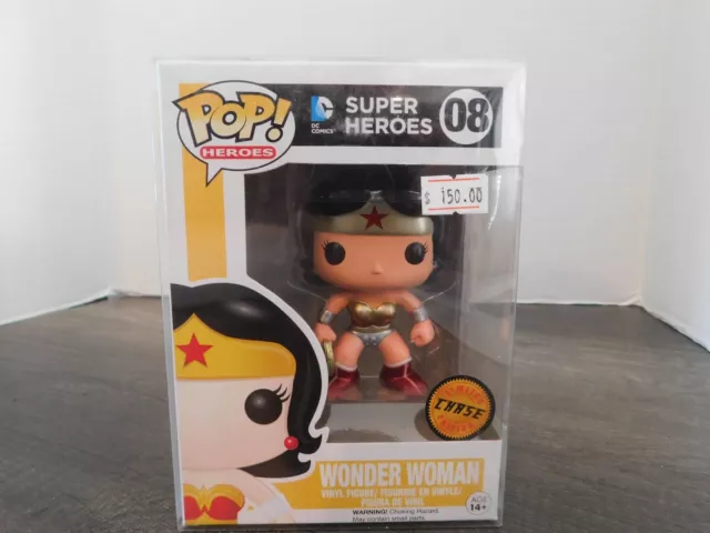 Funko Pop DC Comics Super Heroes WONDER WOMAN 08 Chase Metallic Vaulted/Retired