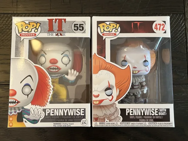 Funko Pop! It Pennywise 55 472 Set of 2 Brand New Sealed!