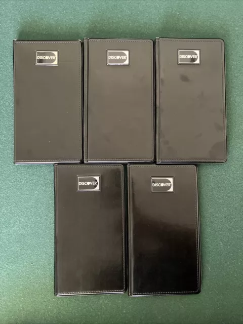 5 Discover Restaurant Credit Card Holder Check Presenter Waiter Waitress Book