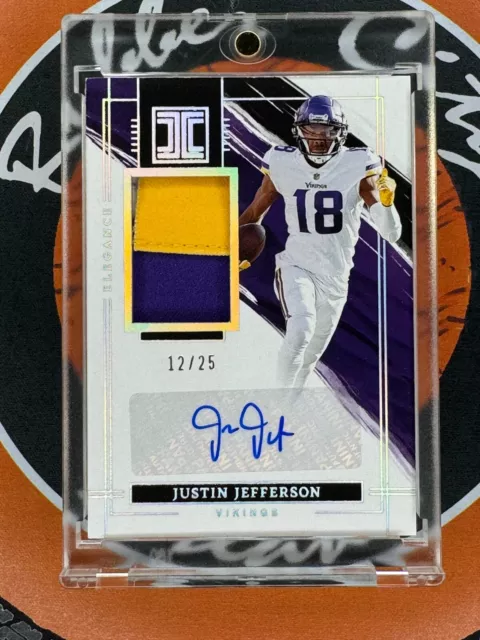 2022 Panini Impeccable Justin Jefferson Elegance Auto 12/25 Vikings