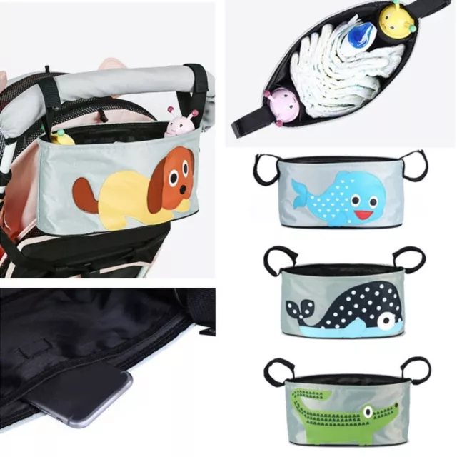 1PC Baby Diaper Storage Bag, Portable Travel Waterproof Nappy Organizer Bag  with Handle