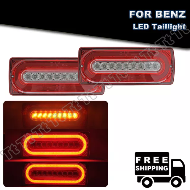 For 99-2018 Mercedes W463 G500 G550 Sequential LED Tail Light Brake Signal Lamp