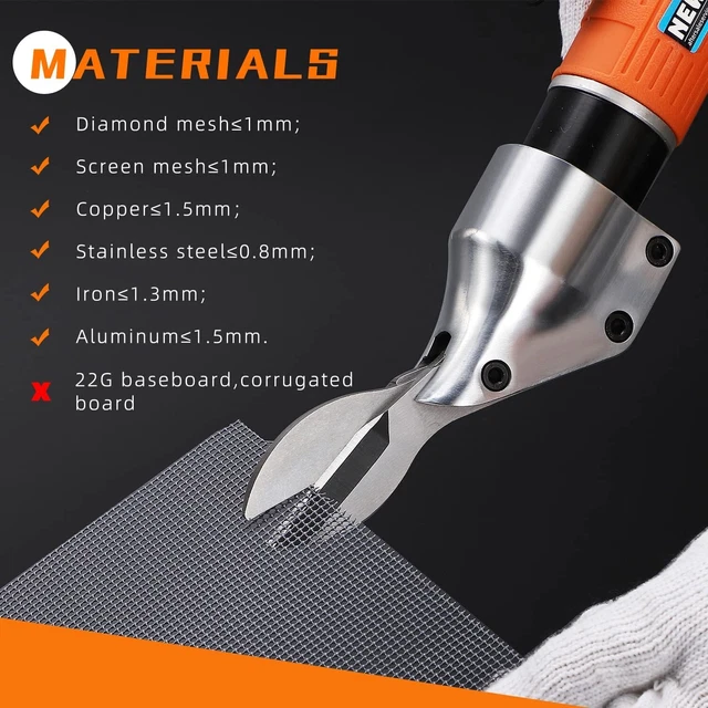 Tijeras de metal de aire tijeras rectas neumáticas hoja cortadora herramienta de corte 2600 rpm