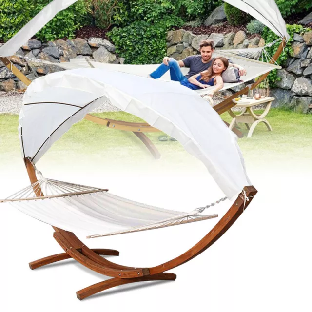 Hängematte mit Gestell Hammock Lärchenholz Hängematten Hängemattengestell 415cm