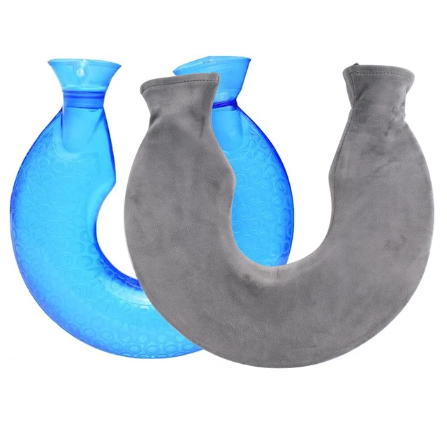 Nacken Wärmflasche 2 Liter Fleece Bezug Nackenwärmflasche Bettflasche DHL