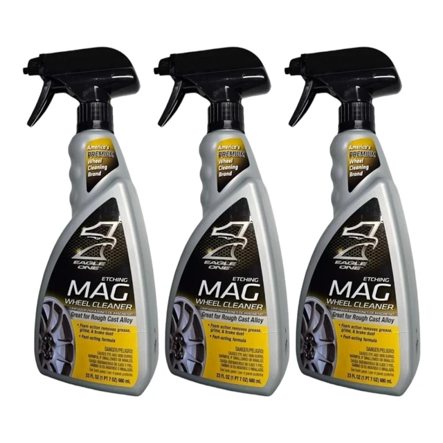 3X EAGLE ONE Etching MAG Fast Acting Wheel Cleaner 23 fl oz Spray