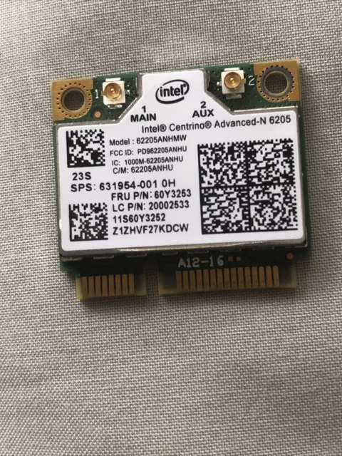 Intel Wireless Centrino Advanced-N 6205 Model 62205ANHMW