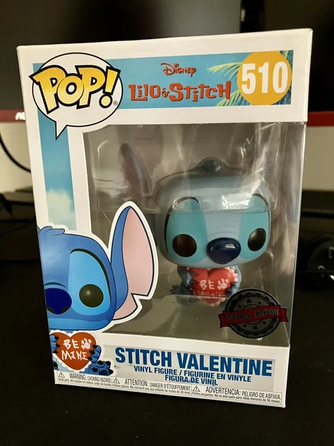 Figurine Stitch Valentine / Lilo Et Stitch / Funko Pop Disney 510