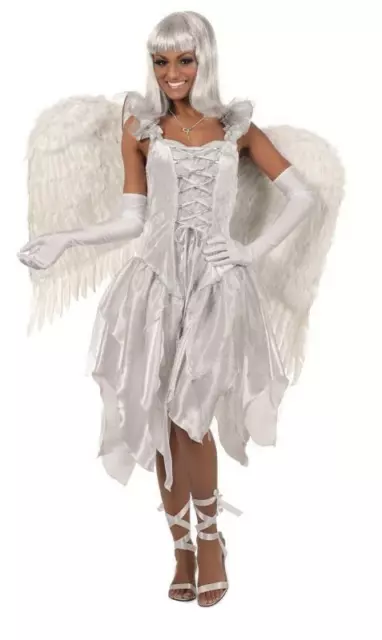 Feen Fee Elfe Kostüm Kleid Elfen Damen Waldfee Engel Schmetterling Flügel Tasche