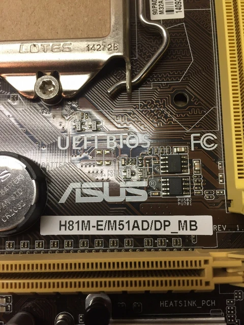 CARTE MÈRE ASUS H81M-E mATX socket d'occasion LGA 1150 DDR3 EUR 424,81