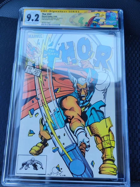 Thor 337 CGC 9.2 SS Signed Walt Simonson 1st Beta Ray Bill