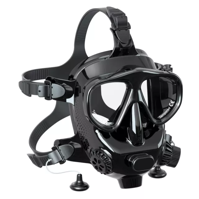 180° View Panoramic Full Face Scuba Diving Mask Support Scuba Tank for GoPro DJI 3