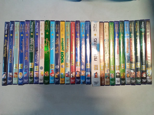 Lot de 28 DVD Disney numéroté Français