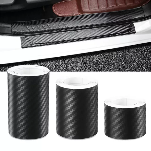 Carbon Fiber Car Sticker Protector Strip Auto Car Door Sill Anti Scratch Tape