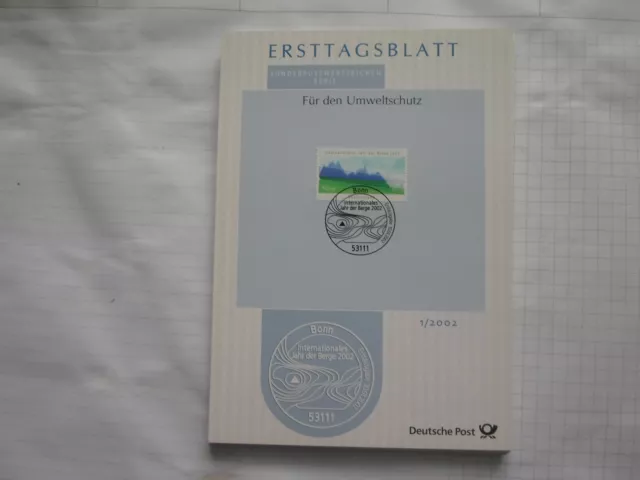 Bund - schöne Sammlung mit ETB des Jahres 2002 (Nr. 1-25) - TOP Erhaltung