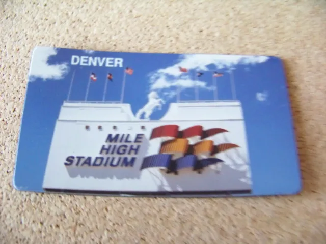 Denver Mile High Stadium refrigerator magnet flexible rectangle 3.3" x 1.9"
