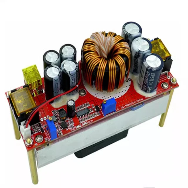 Robot 1500W 30A DC Naar DC Spanning Step Up Boost Converter Board Module 10 Tot 60V Tot 12 Tot 90V Stroom CC CV Voeding met Ventilator