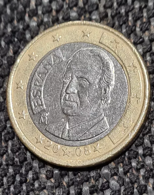 Moneda de 1 euro España 2008 Rey Juan Carlos I