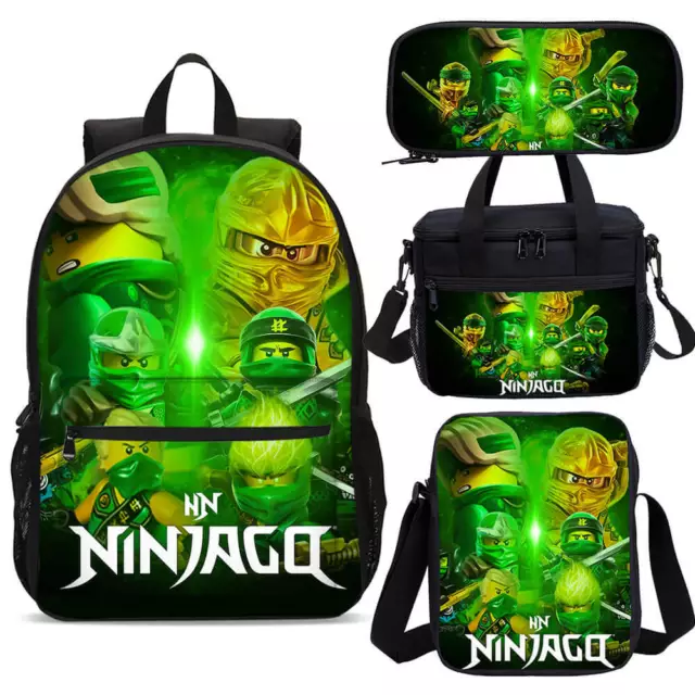Ninjago Lloyd Movie Kids School Backpack Insulated Lunch Bag Pen Case Value Lot