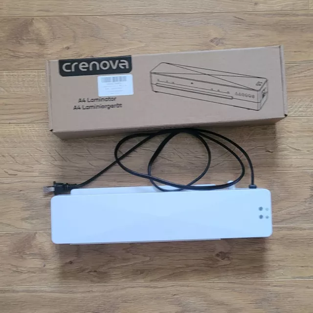 Crenova A4 Thermal Laminator Machine 4 in 1 Personal Desktop Hot & Cold 9 Inch