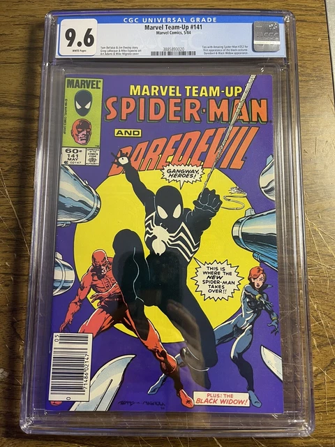 MARVEL TEAM-UP #141 CGC 9.6 NEWSSTAND WP 1984 1st Black Costume Tie