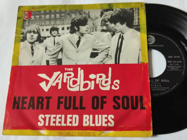 Very rare The Yardbirds single Heart Full Of Soul Italy VG/VG+!