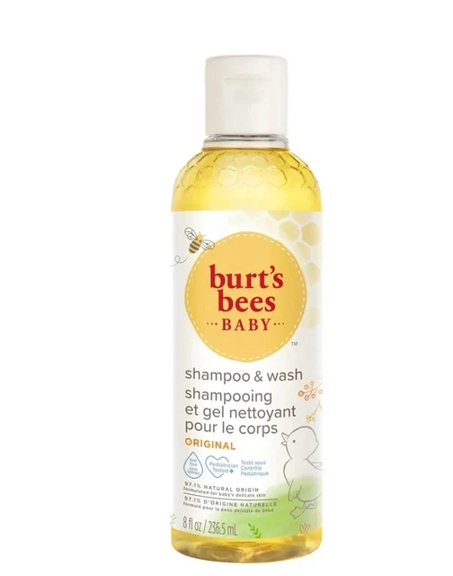 Burt's Bees Baby Shampoo And Wash, Natural, Tear Free Baby Wash, Original, 236.5