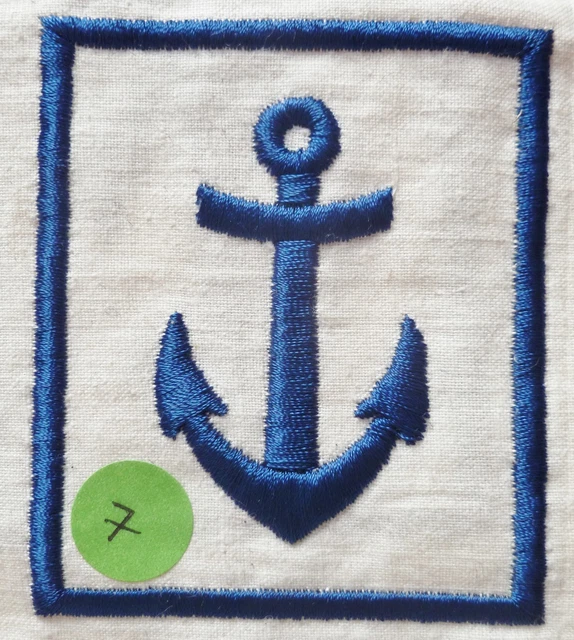 Insigne Tissu Ancien Club Nautique Marine Toulon - Badge Sport Authentique France