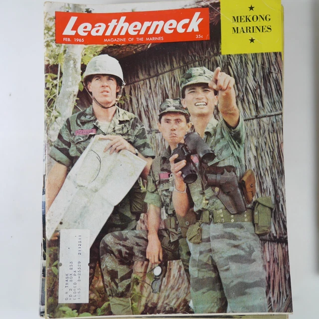 LEATHERNECK MAGAZINE FEBRUARY 1965 US Marine Corps USMC Mekong Vietnam