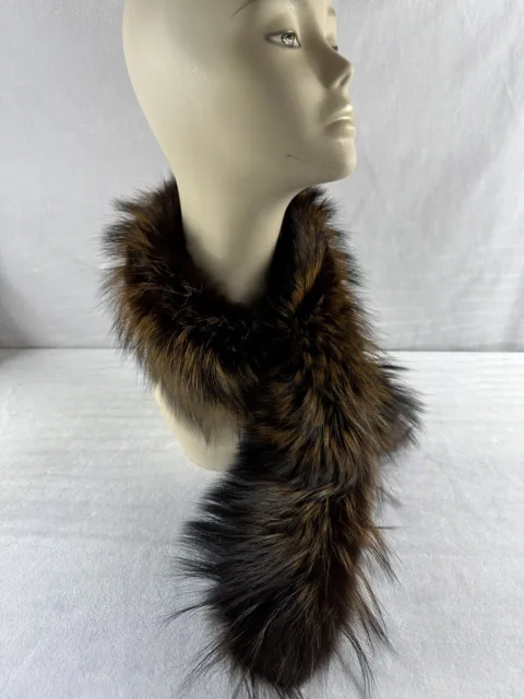 VINTAGE CINNAMON LONG-HAIR Fox Fur Scarf $32.00 - PicClick