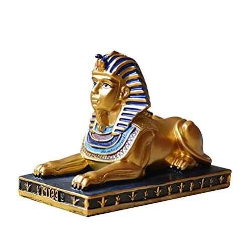 Sphinx Figurine Resin Egyptian God Statue Desktop Egyptian Resin Sphinx Statue G