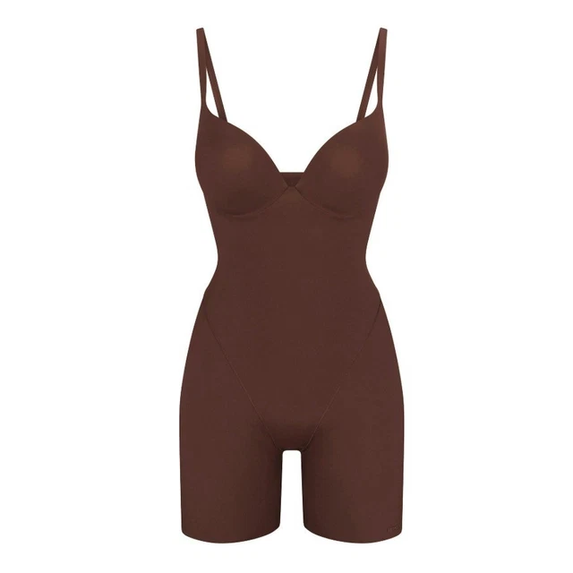 Inhencing SKIMS ULTIMATE BUTT Enhancing Padded Bodysuit Cocoa BD-DNS-8045W Large ...