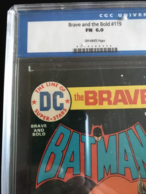 Brave and the Bold #119 (CGC 6.0! Batman And Man Bat Jim Aparo Cover/Art!) 3