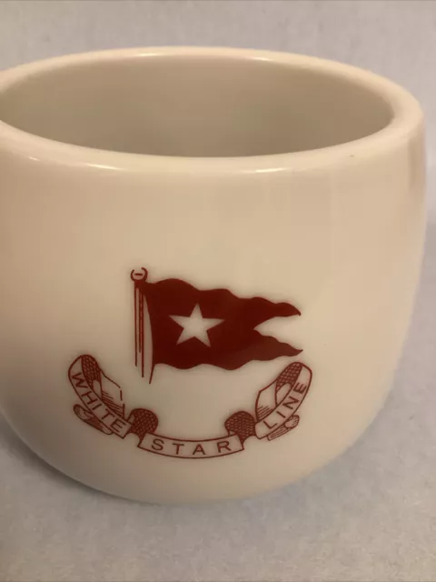 TITANIC WHITE STAR LINE Authentic Reproduction Ceramic Coffee Mug Cup