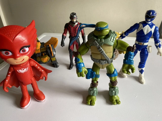 ACTION FIGURES TOY Bundle TMNT, Power Ranger, Ant Man, Transformers, PJ ...