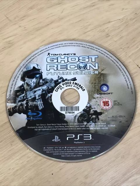 Ghost Recon Future Soldier PS3 Sony PlayStation 3 Game DISC ONLY - FREE SHIPPING