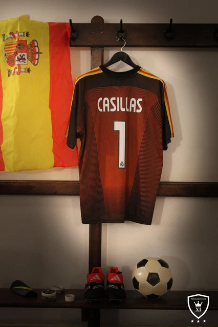 CAMISETA PORTERO REAL Madrid 2003/04 Casillas #1 (L) EUR 139,46