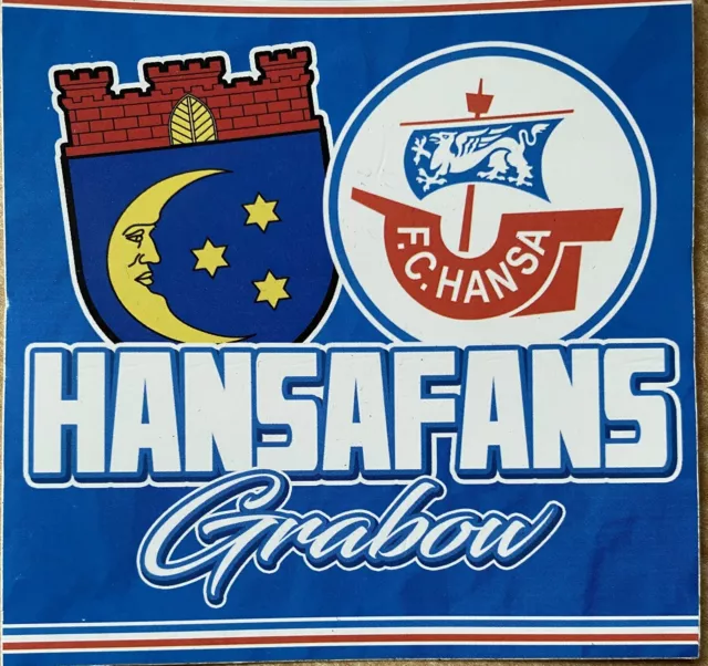 Aufkleber FC Hansa Rostock - Hansafans Grabow