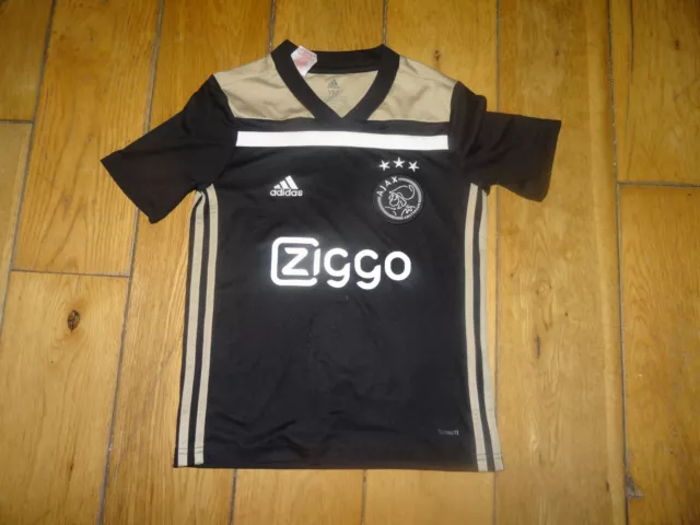 Ajax Amsterdam Adidas kids youths away football soccer shirt jersey age 11-12